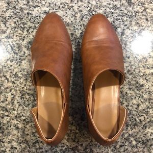 Leather slip on shoes
